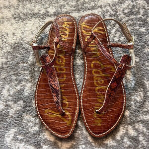 Sam Edelman Purple Reptile 8.5 Sandals